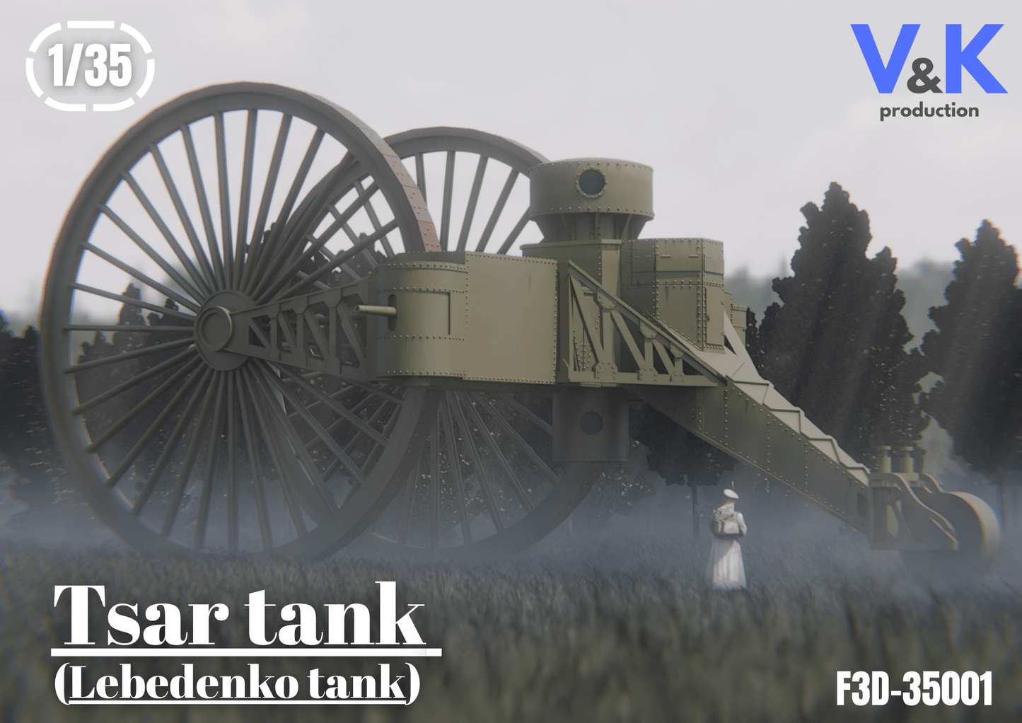 Tsar Tank Scale Model Kit 1/35 ( 1915 Prototype version) - V&K Production